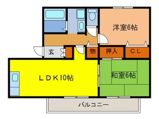 イーストハウスの物件間取画像